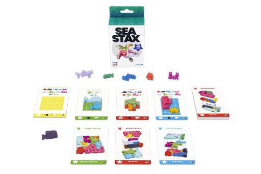 Gra planszowa Sea Stax (edycja polska) planszówki rodzinne dla dzieci rodzinne gry Rebel