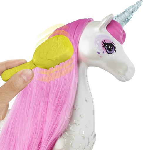 Barbie Jednorożec Magiczne Włosy Światła Dźwięki Dreamtopia