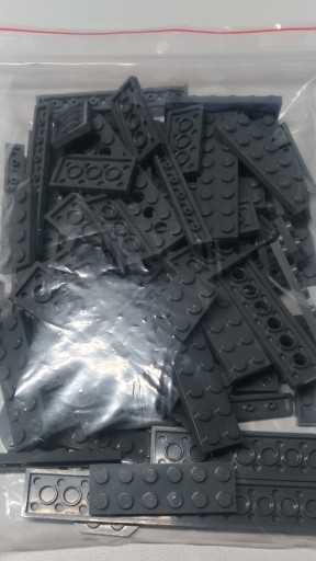 046. Lego szare płaskie dark gray new 0,1kg mix