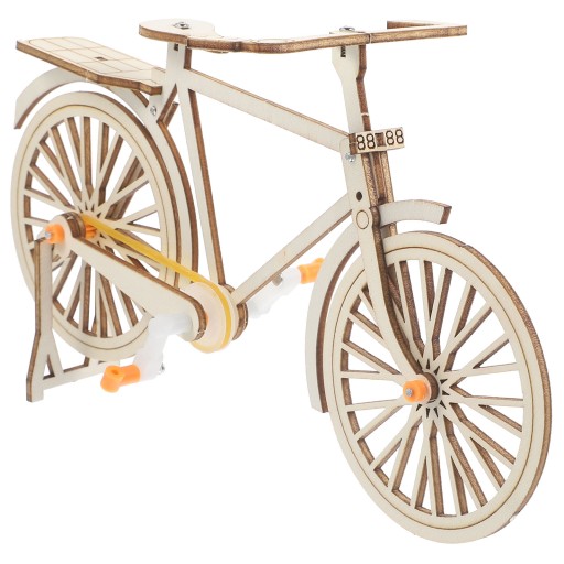 1 ZESTAW DREWNIANY MODEL ROWERU W STYLU VINTAGE DO PROJEKTÓW EDUKACYJNYCH DIY