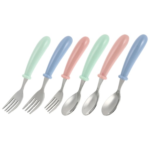 ZESTAW ŁYŻECZEK DO KAWY ZE STALI NIERDZEWNEJ, ERGONOMICZNE, 6 SZTUK