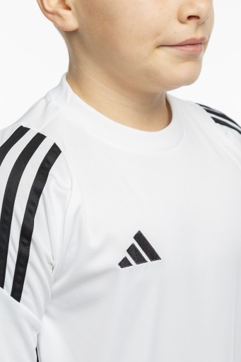 Adidas t-shirt dziecięcy biały poliester rozmiar 116