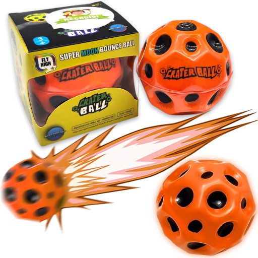 PIŁKA GALAKTYCZNA skacząca METEOR kosmiczna PIŁECZKA galaxy ball KARTONIK