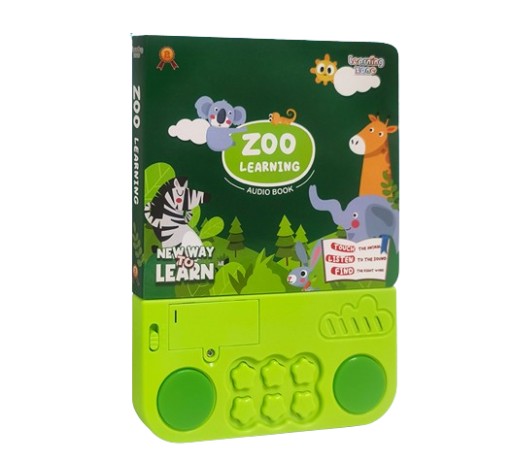 KSIĄŻECZKA EDUKACYJNA DO NAUKI ANGIELSKIEGO Z DŹWIĘKIEM ZWERZĄTKA Z ZOO