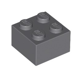 Zdjęcie oferty: LEGO Brick 2x2 - 3003 - Dark Bluish Grey - 10szt