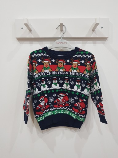 Zdjęcie oferty: PRIMARK świąteczny sweter sweterek reniferek mikołaj bałwanek 92 - 98 cm
