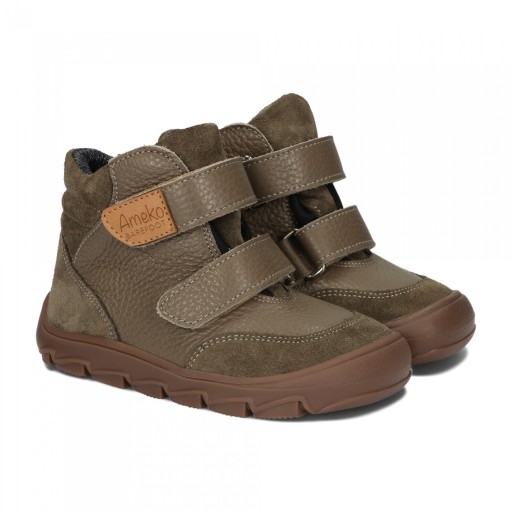 Barefoot buty dziecięce 28 buty jesienno-zimowe Ameko Riko taupe