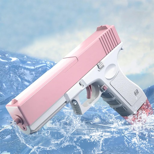 PISTOLET NA WODĘ ELEKTRYCZNY RÓŻOWY ZASIĘG 8-10M 2 MAGAZYNKI 434+58ML