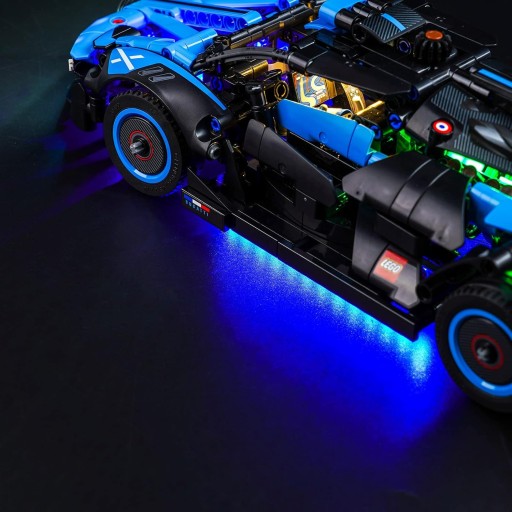 ZESTAW ZAMIENNY OŚWIETLENIA ZAMIENNIK LED DO LEGO Bugatti Bolide Agile Blue