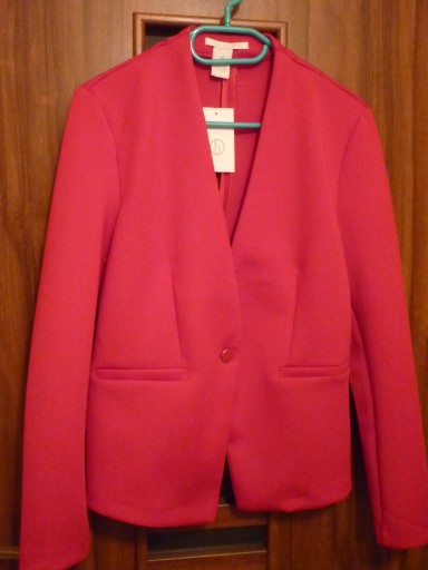 Zdjęcie oferty: Żakiet damski - Linda Matthews rozmiar M, czerwony