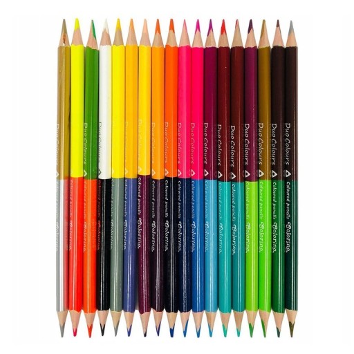 Kredki ołówkowe Colorino, zestaw trójkątnych kredek 18 szt.