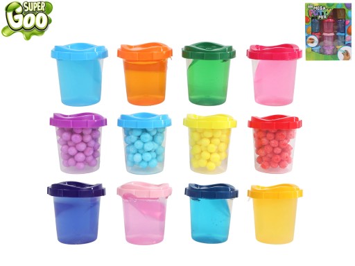 Zestaw Super Goo - masa plastyczna 50g, 12 sztuk w pudełku