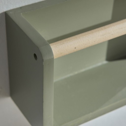 PÓŁKA NA KSIĄŻKI DLA DZIECI DO POKOJU DZIECIĘCEGO ZIELONA MDF 55 x 8 x 12