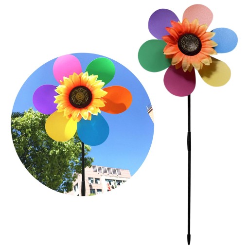 Lovely Wind Spinners Kids Toy Wind Spinner Kwiatowe rzeźby Słonecznik z
