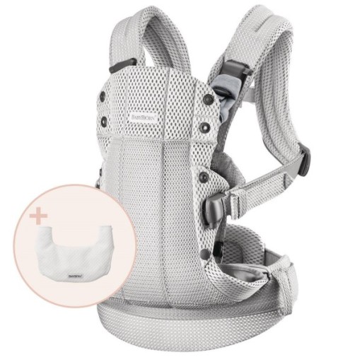 Nosidło Babybjorn Harmony 3D Mesh, Szary+śliniak