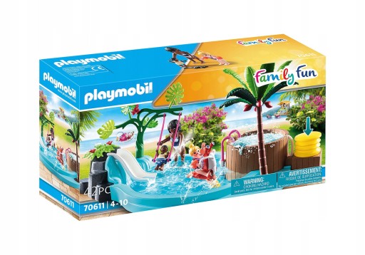 Playmobil Family Fun 70611 Basen dziecięcy z wirem wodnym