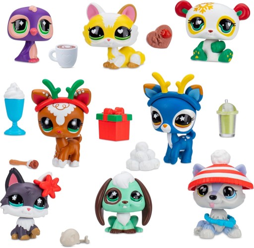 Zestaw Basic Fun! Littlest Pet Shop Deluxe Kalendarz Adwentowy 8 szt.