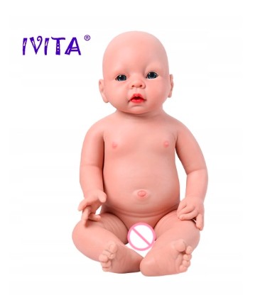 Ivita Silikonowa Lalka Reborn jak prawdziwa Realistyczny chłopiec + ubranko