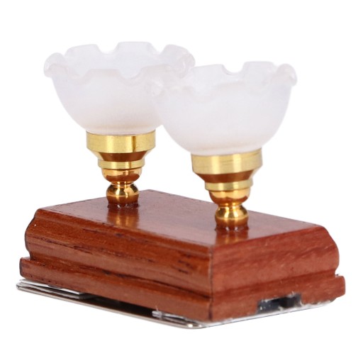 Lampa sufitowa do domku dla lalek, miniaturowa lampa LED z podwójną 3W
