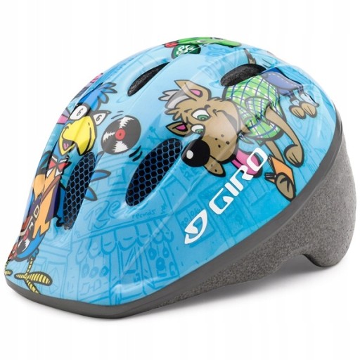 Kask GIRO ME2 jasny niebieski w zwierzęta R.48-52