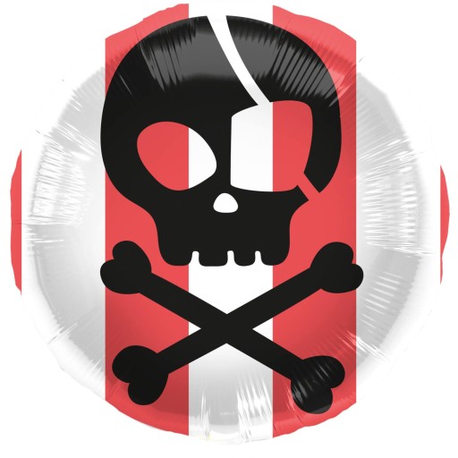 Balon Foliowy Czacha Pirata na Urodziny 18" - 45 cm /Folat