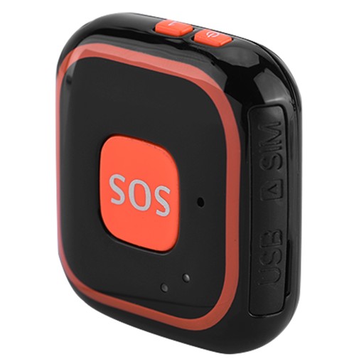 Dziecięcy Lokalizator GPS Mini Tracker SOS Alarm Aplikacja Czarny