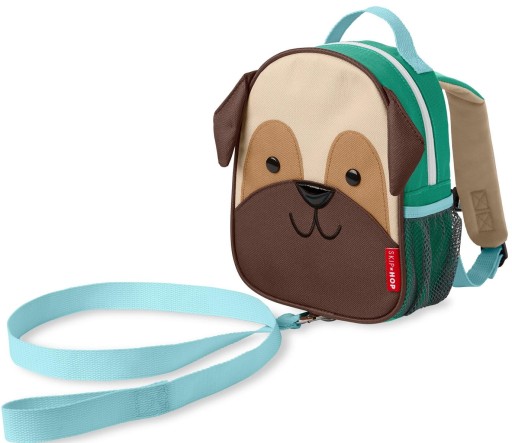 SKIP HOP Plecak Zoo ze smyczą bezpieczeństwa Puggle 1+