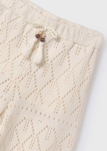 Długie spodnie ażurowe Better Cotton dla dziewczynki Ref. 6504 090 r 157