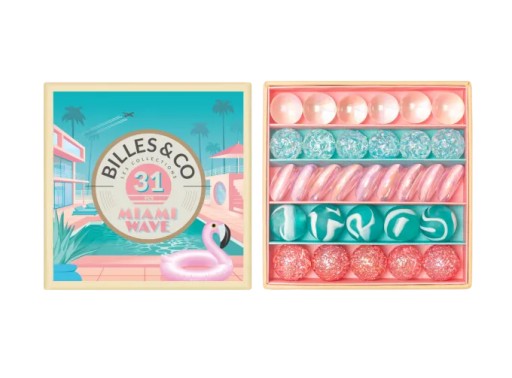 Billes & Co: Szklane kulki MIAMI / BOX 31 el. MINIBOX-16