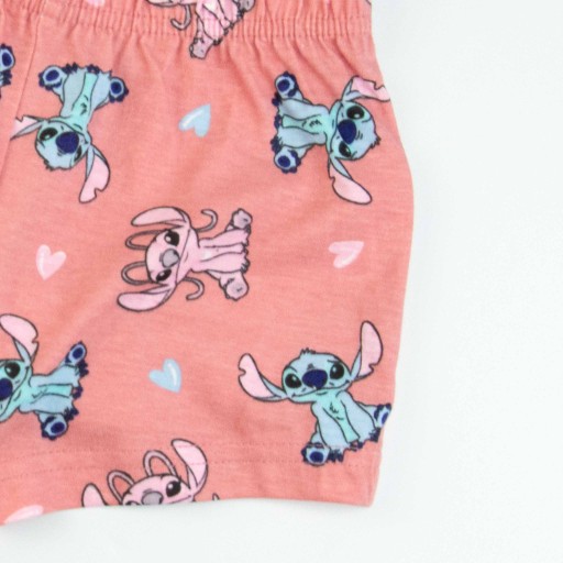 Letnia piżama bawełniana PIŻAMKA KRÓTKI RĘKAW dziewczęca PREZENT Stitch 104