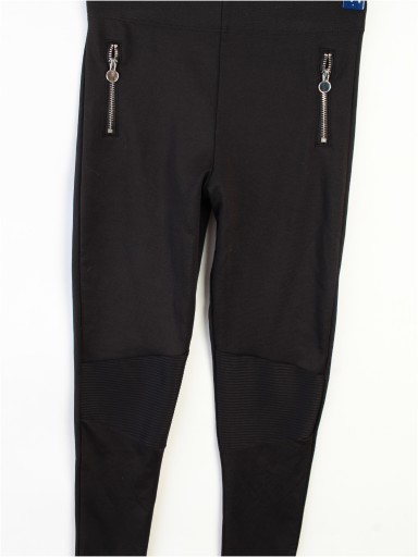 F&F Spodnie eleganckie czarne slim fit r. 10/11 lat 146 cm