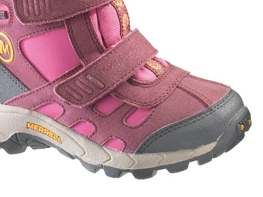 Buty dziecięce Merrell Moab Polar Waterproof 95430 różowe - 35