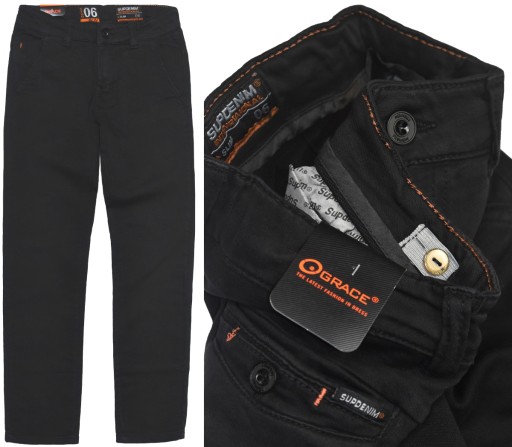 GRACE FASHION spodnie materiałowe bawełna rozmiar 140