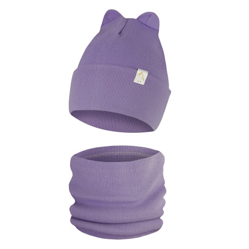 Only-Kids Czapka z Uszami Komin Komplet Chłopiec Dziewczynka Dziecka 6-16MS