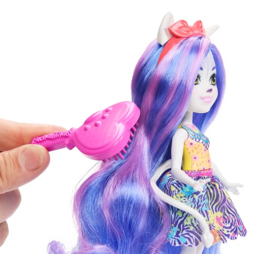 Mattel ENCHANTIMALS LALKA ZEMIRAH ZEBRA +zwierzatko delux