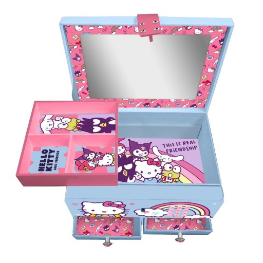 Hello Kitty, Kuromi i przyjaciele muzyczna szkatułka na biżuterię