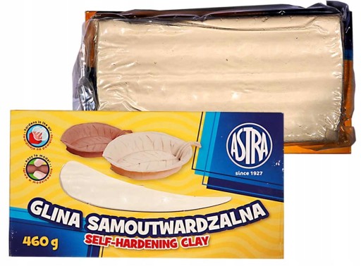 Glina samoutwardzalna biała Astra 460 g do modelowania