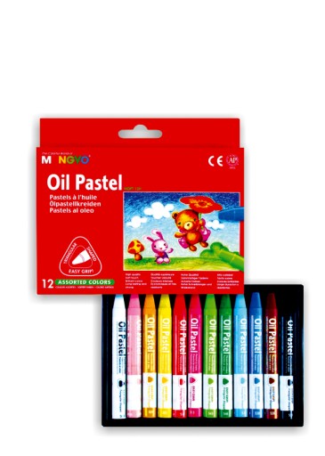 PASTELE OLEJNE TRÓJKĄTNE MOPT-12H KOMPLET 12 SZT. Z ZAWIESZKĄ MUNGYO