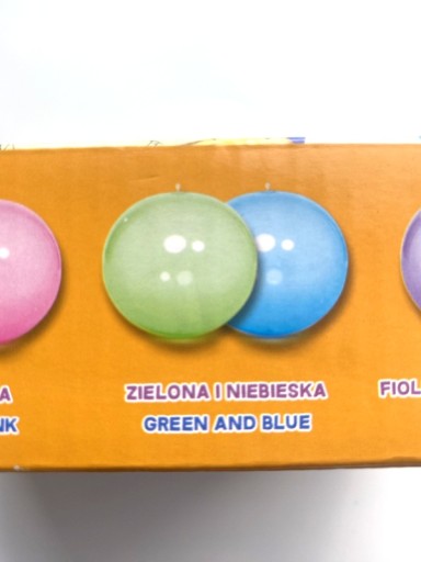 Epee Mega Bańka 90cm kolorowa 2 sztuki zielona i niebieska