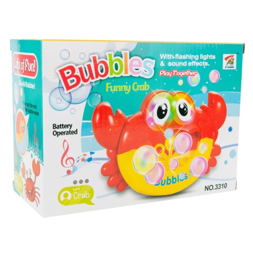 MASZYNKA KRAB DO BANIEK BĄBELEKÓW PIANY W WANNIE ZABAWKA DO KĄPIELI