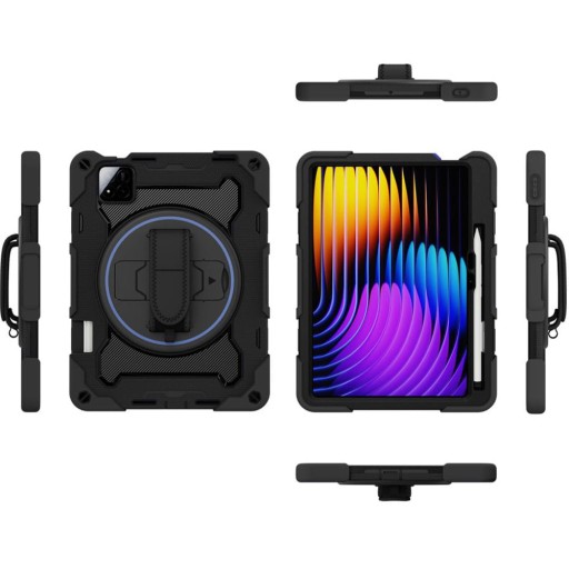 Zdjęcie oferty: Etui pancerne z osłoną ekranu tabletu Xiaomi Pad 7 / 7 Pro czarne ROISKIN