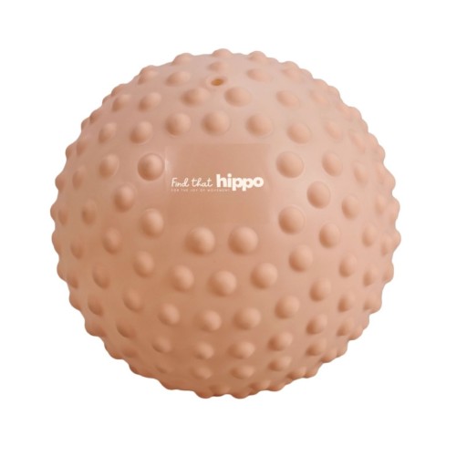 Duża piłka sensoryczna z wypustkami Find that Hippo 20 cm Piaskowa