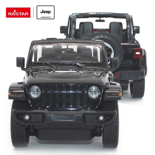 Jeep Wrangler JL R/C skala 1:14 Rastar 79400 samochód sterowany czarny