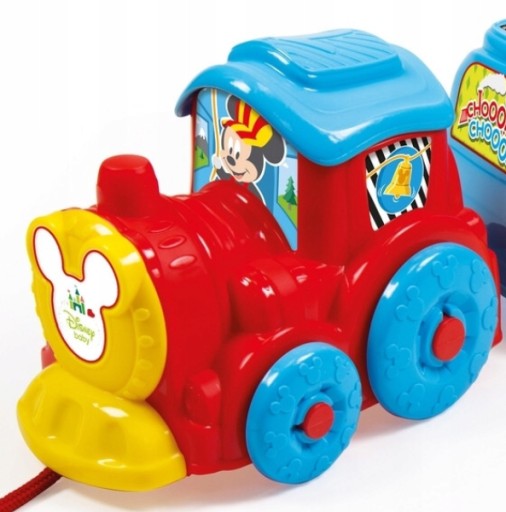 ZABAWKOWY Pociąg LOKOMOTYWA Wielokolorowa Baby Disney PLASTIKOWA dla Dzieci