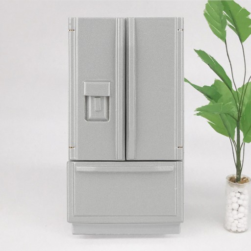 1:12 Mini Wooden Lodówka Modelowe Akcesoria do mebli dla Dollhouse VV