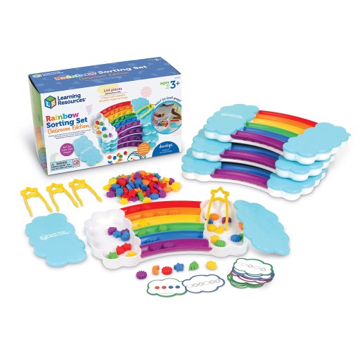 Learning Resources Poczwórny Tęczowy Zestaw do Sortowania LER3379