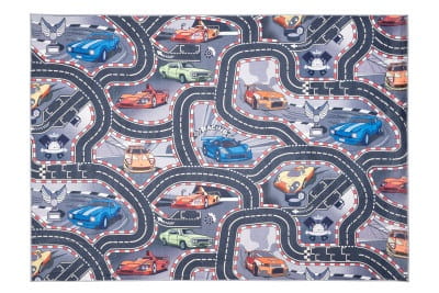 Dywan dziecięcy ulice drogi samochody B-605 Flannel Printed 160 x 230 cm