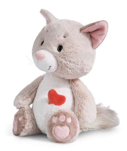 Idealny na Walentynki Maskotka pluszowa Kot fluffy 35 cm siedzący NICI