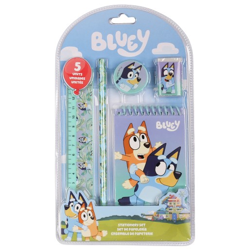Bluey ZESTAW SZKOLNY dla dzieci, artykuły do szkoły, WYPRAWKA SZKOLNA