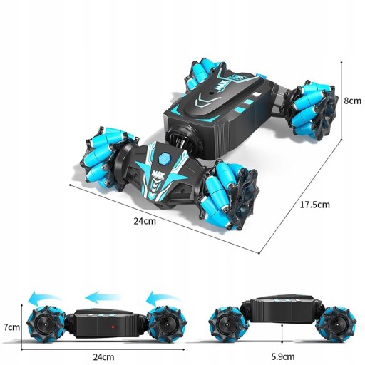 Samochód zdalnie sterowany 4WD z kontrolą gestów